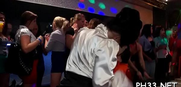  Leaking twat on the dance floor